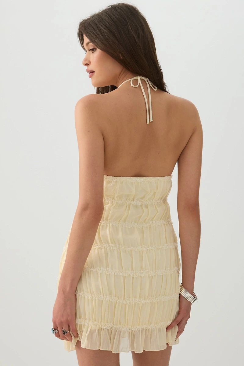 Robe mini à col licou