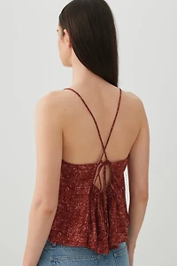 Open Back Tank Top