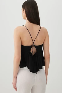 Open Back Tank Top