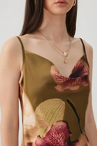 Midi Satin Slip Dress
