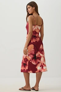 Midi Satin Slip Dress