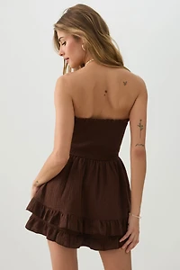 Combishort smockée