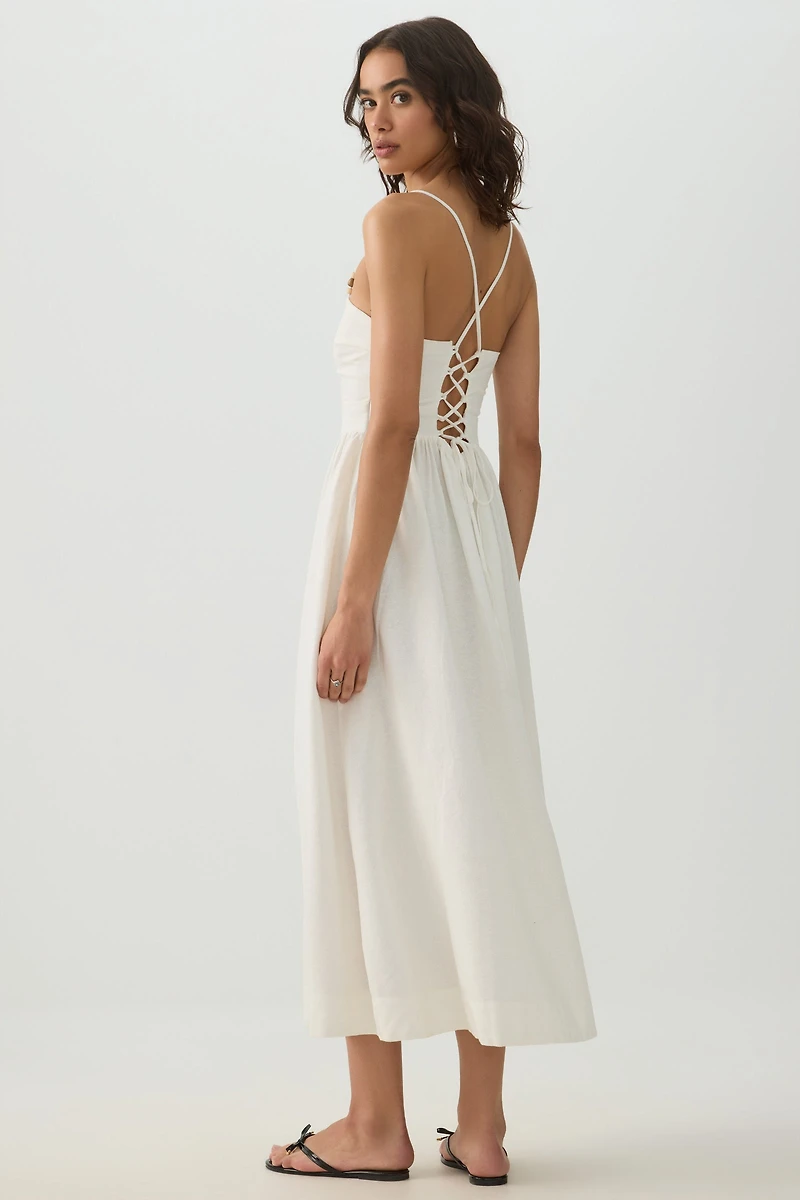 Linen Midi Dress