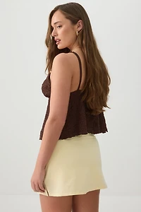 Jupe-short en jersey de coton