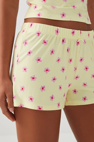Short de pyjama imprimé ultradoux