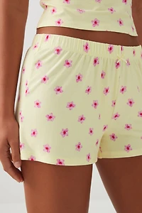 Short de pyjama imprimé ultradoux
