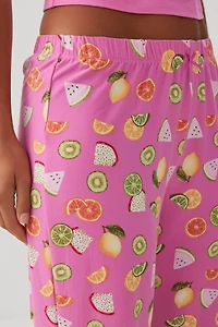 Printed Ultra Soft Straight Leg PJ Pants