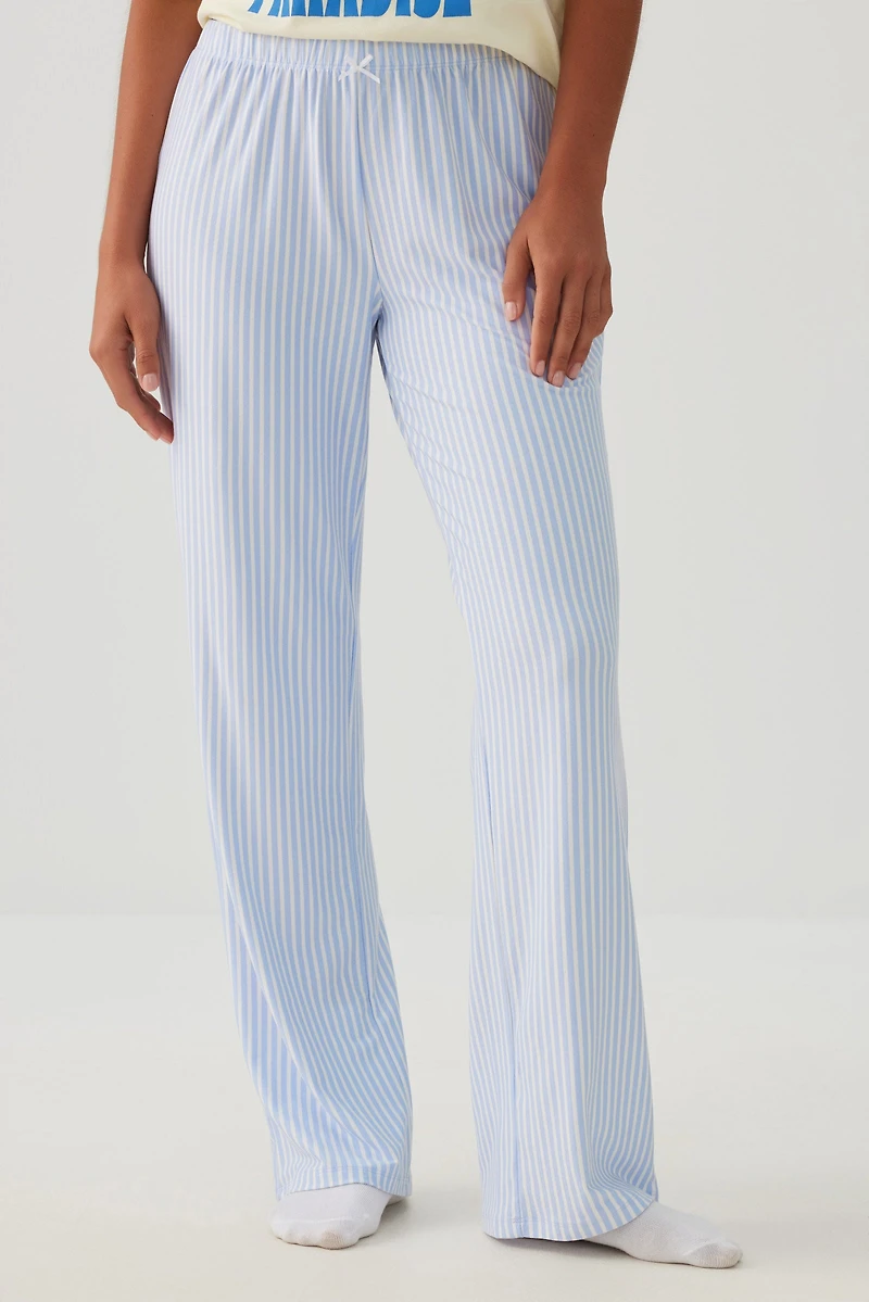 Printed Ultra Soft Straight Leg PJ Pants