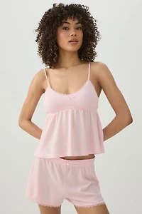 Waffle Knit PJ Tank Top