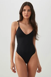 V-Neck Spaghetti Strap Bodysuit