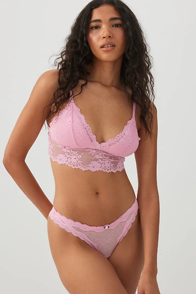 Culotte tanga en dentelle