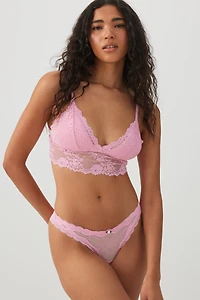 Culotte tanga en dentelle