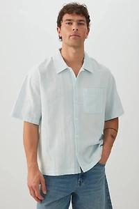Chemise carée texturée