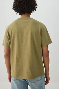 T-shirt carré à col rond