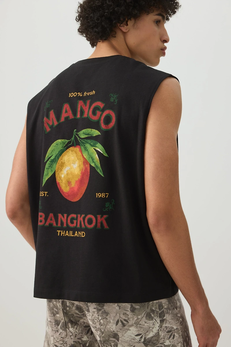 Camisole graphique carrée