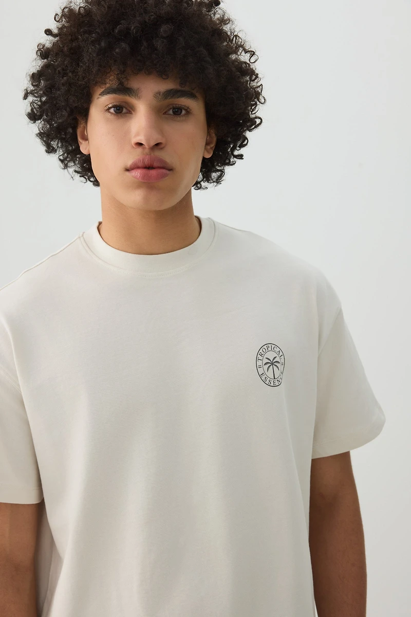 Boxy Graphic Crew Neck T-Shirt