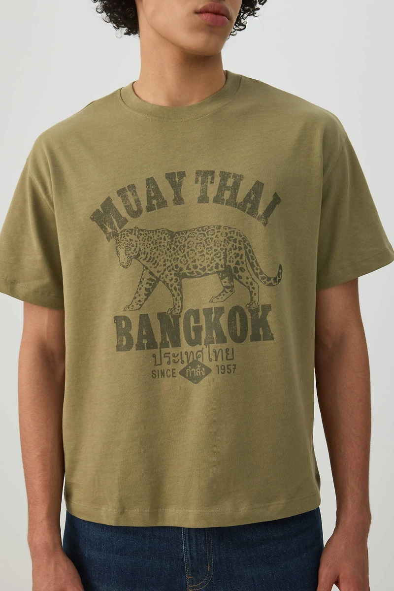 Boxy Graphic Crew Neck T-Shirt