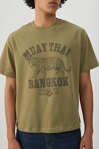 Boxy Graphic Crew Neck T-Shirt