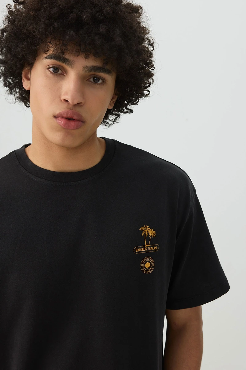 Boxy Graphic Crew Neck T-Shirt