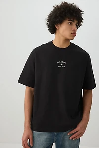 T-shirt à col rond surdimensionn