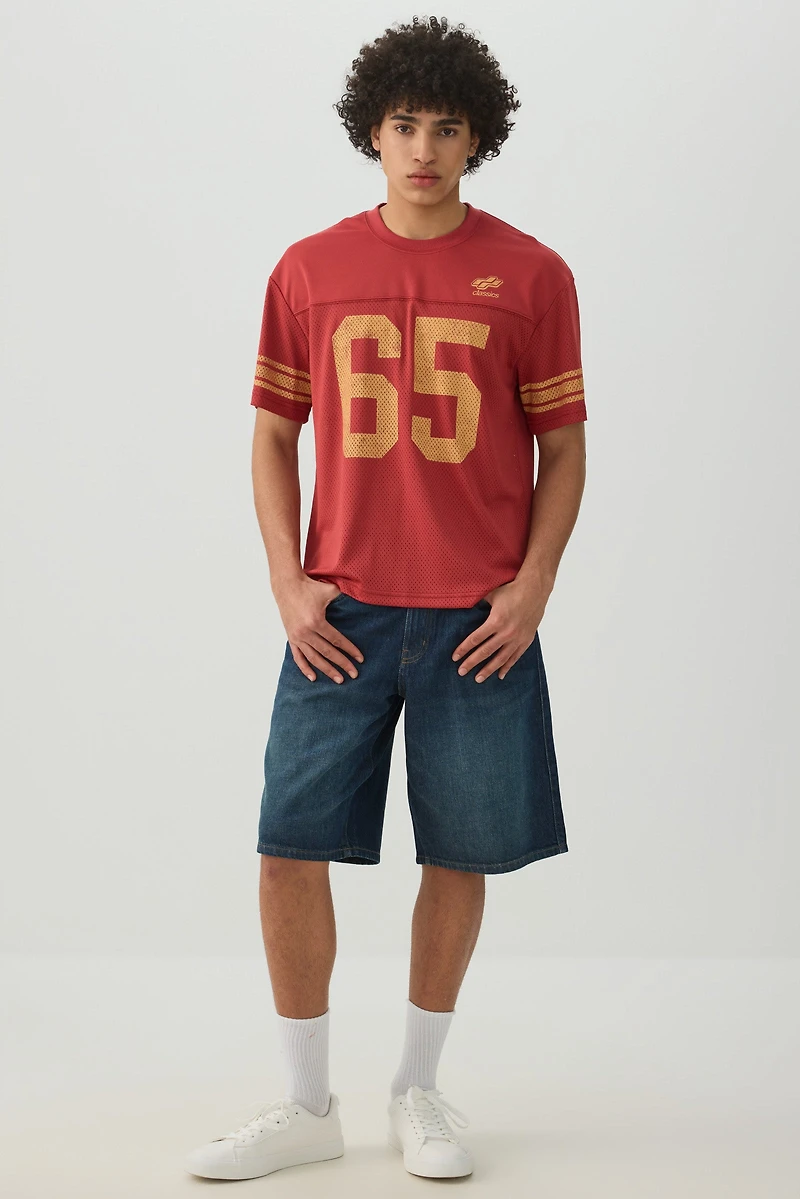 Crew Neck Mesh Sport Top