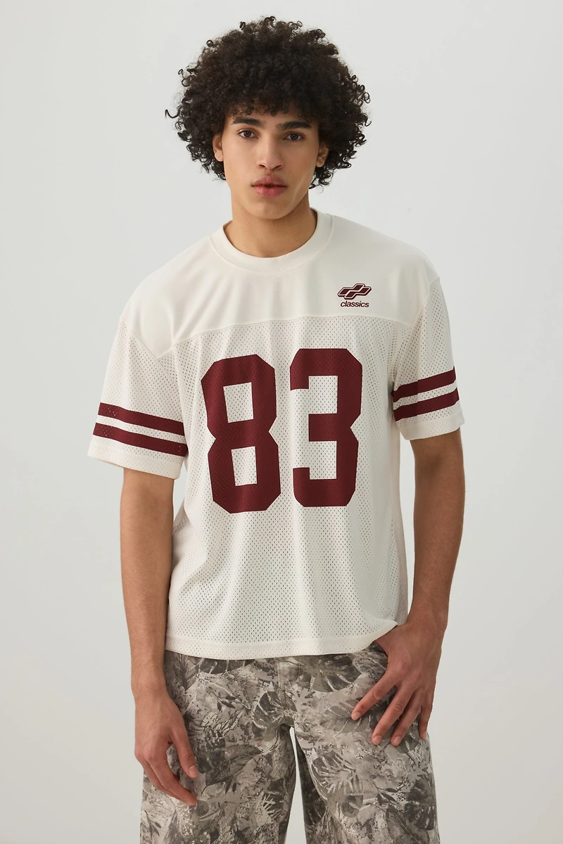 Crew Neck Mesh Sport Top