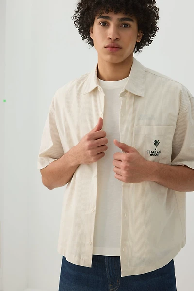 Chemise carrée à manches courtes