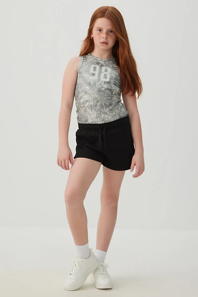Knit Shorts with Back Pocket
