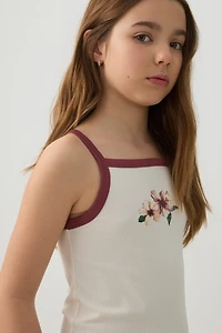Camisole à bordures contrastées