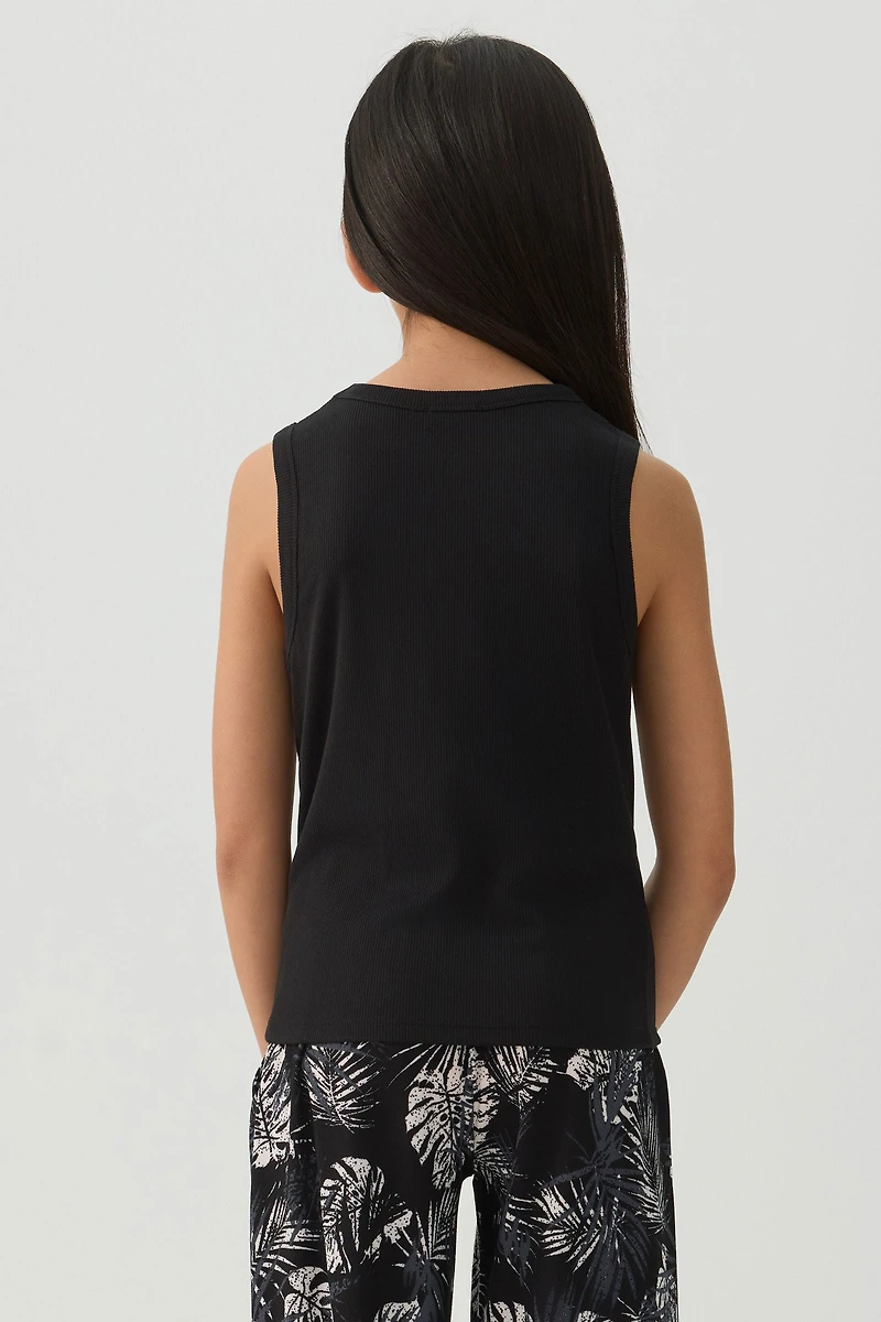 Graphic Knit Tank Top