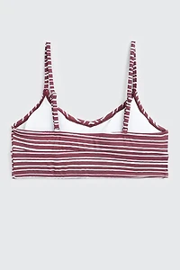 Haut de maillot triangle rayé