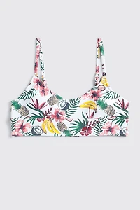 Tropical Fruit Triangle Bikini Top