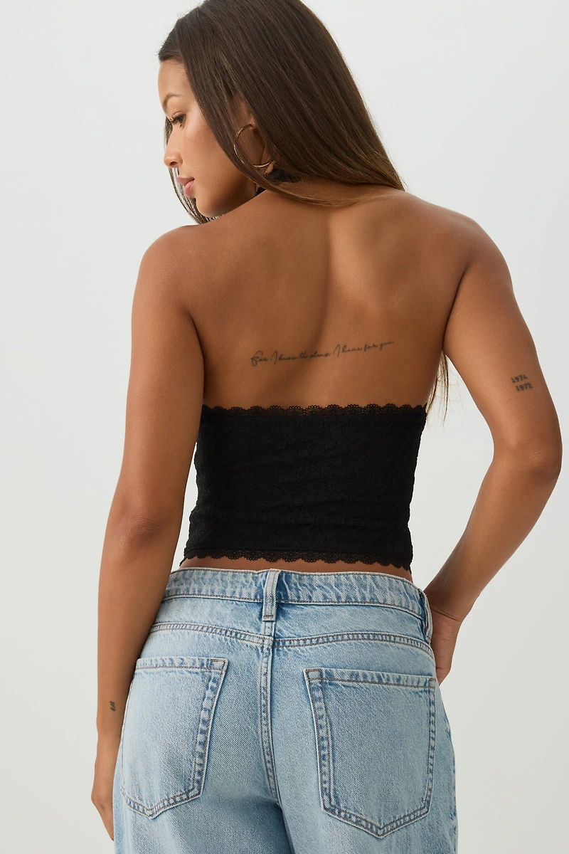 Camisole licou en dentelle