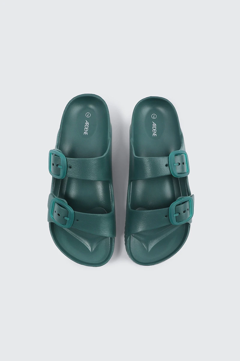 Two-Strap Slide Sandals
