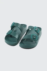 Sandales à glissière deux brides