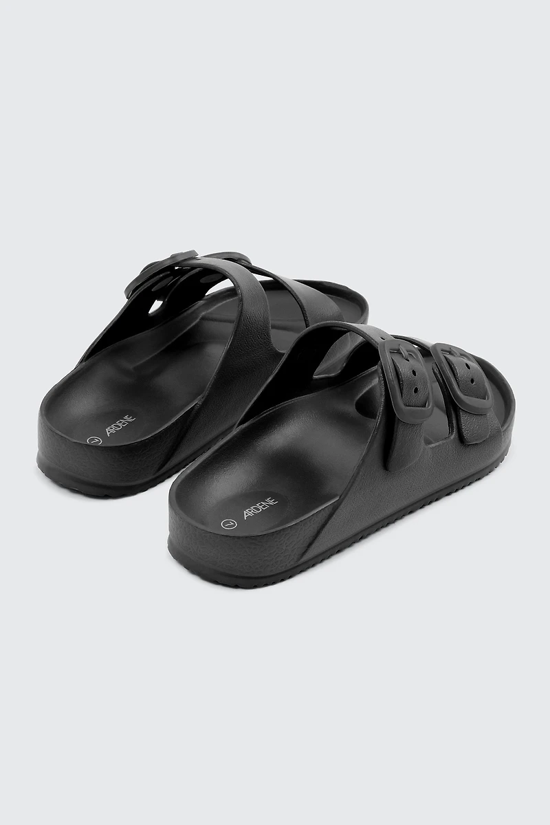 Sandales à glissière deux brides