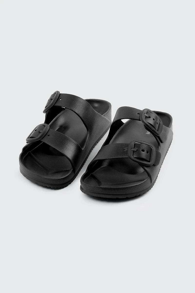 Sandales à glissière deux brides