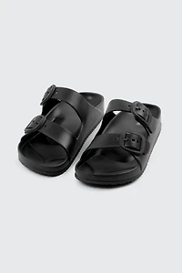 Sandales à glissière deux brides
