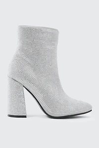 Rhinestone Ankle Boots