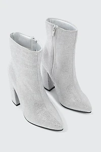 Rhinestone Ankle Boots