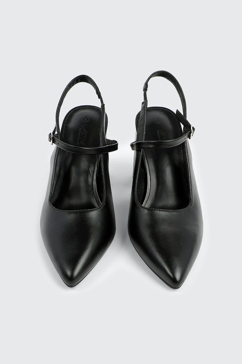 Slingback Block Heel Mary Janes