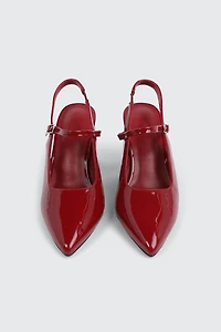 Slingback Block Heel Mary Janes