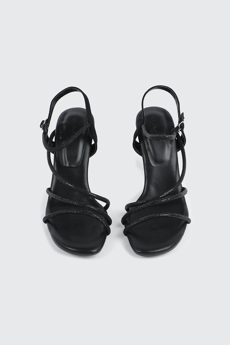 Embellished Strappy Heel Sandals