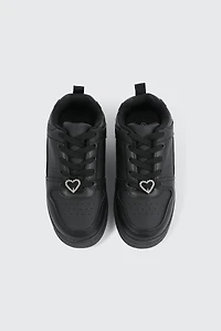 Basketball Sneakers with Charm Detail