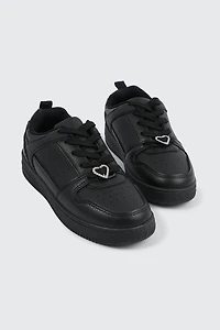 Basketball Sneakers with Charm Detail