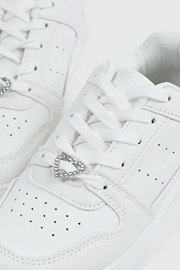 Basketball Sneakers with Charm Detail
