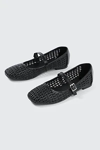 Open Weave Ballet Flats