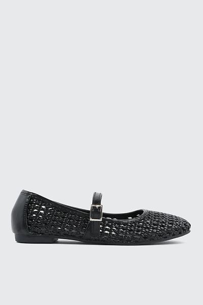 Open Weave Ballet Flats