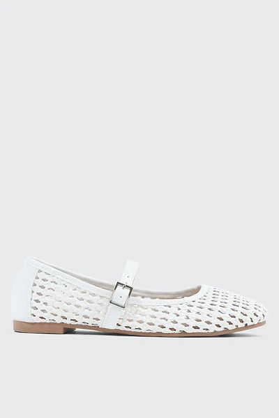 Open Weave Ballet Flats