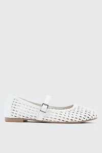 Open Weave Ballet Flats